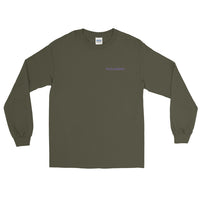 f plastic embroidered long sleeve tee (Olive Green)